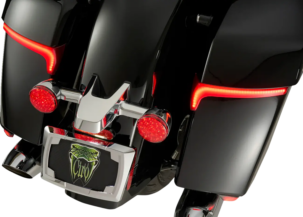 Luces para alforjas RydeCulture™ Bryant M1 lente ahumada para Indian