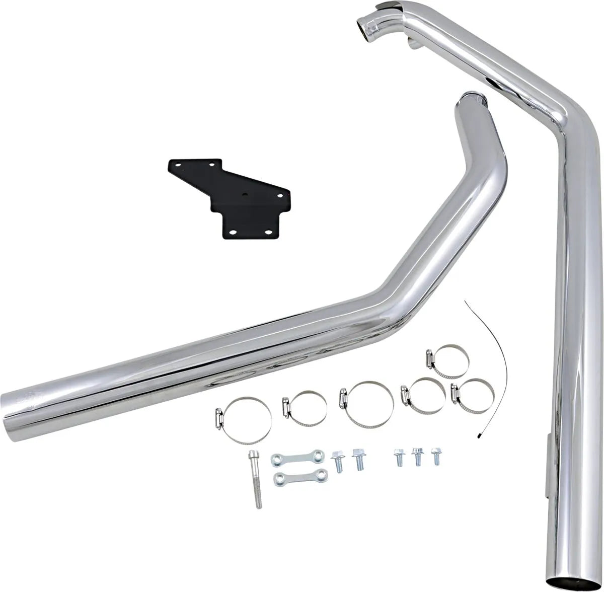 Sistema de escape Straightshots cromado para Harley Davidson Softail