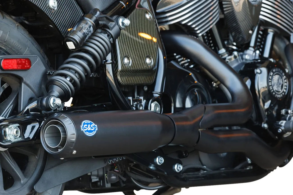 2-in-1 Qualifier Guardian Black Exhaust for Indian Chief