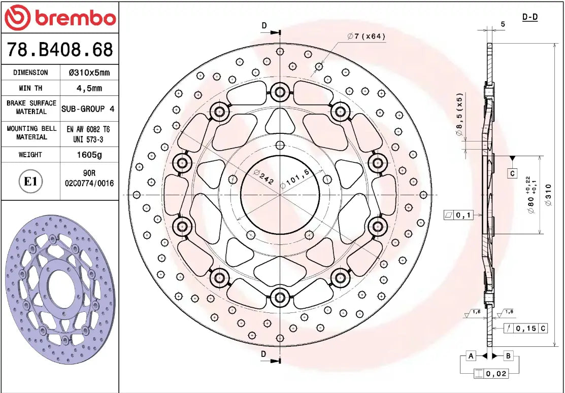 Brake disc Serie Oro Prime Line for MV Agusta