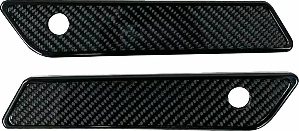 Schwarze Satteltaschenabdeckungen und Schlösser für Harley Davidson