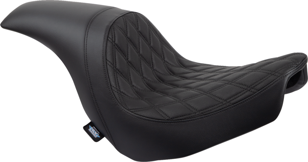 Predator Dual Diamond Seat, schwarzes Gewinde für Harley Davidson