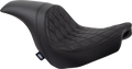 Asiento Predator Doble Diamante, Hilo Negro Para Harley Davidson