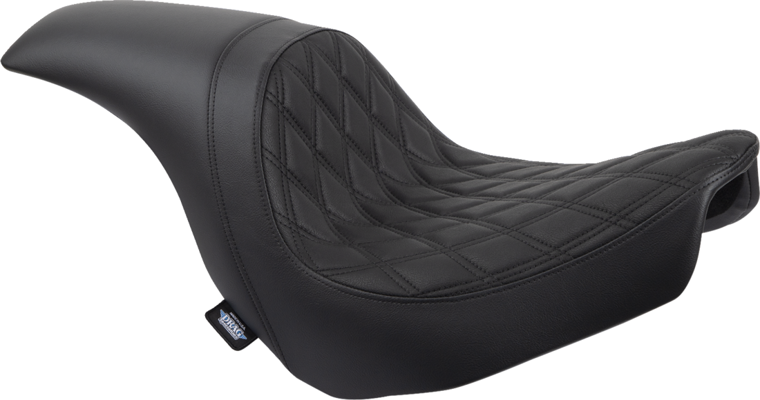 Predator Dual Diamond Seat, schwarzes Gewinde für Harley Davidson