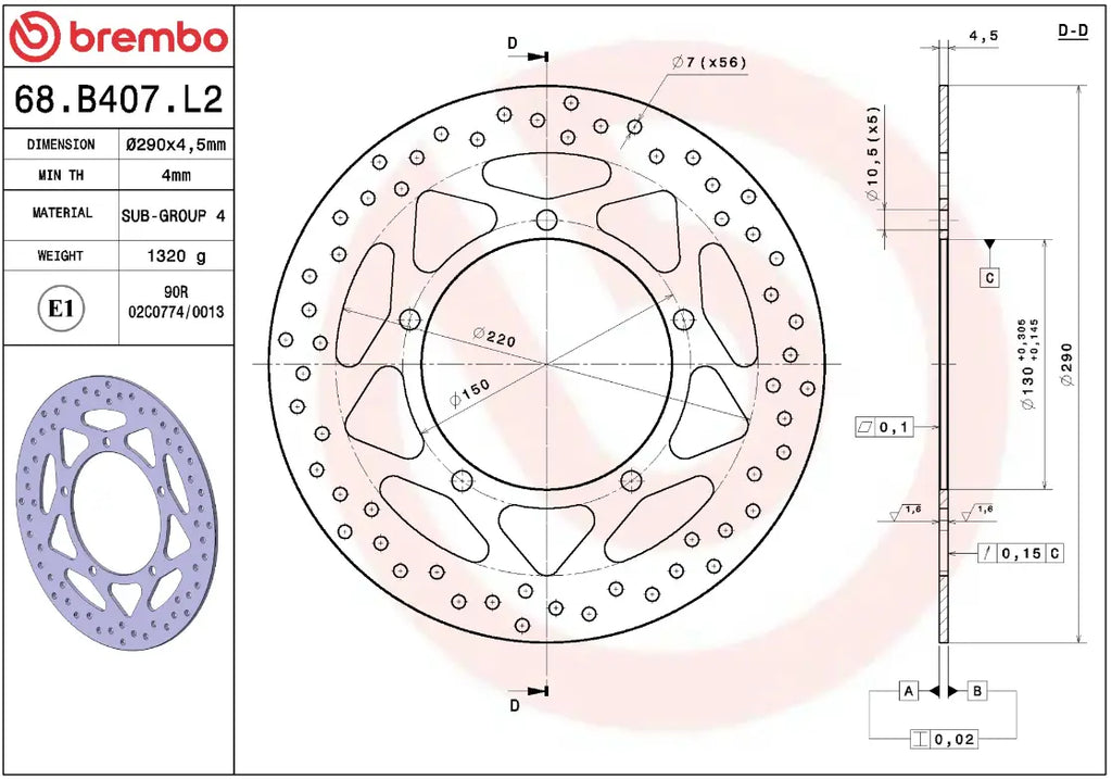 Gold Series Fixed Brake Disc for Kawasaki