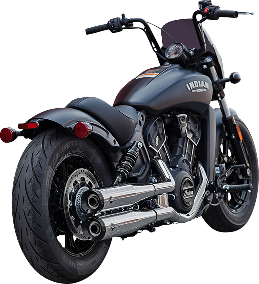 Silenciadores Slip-On Grand National Cromo Para Indian