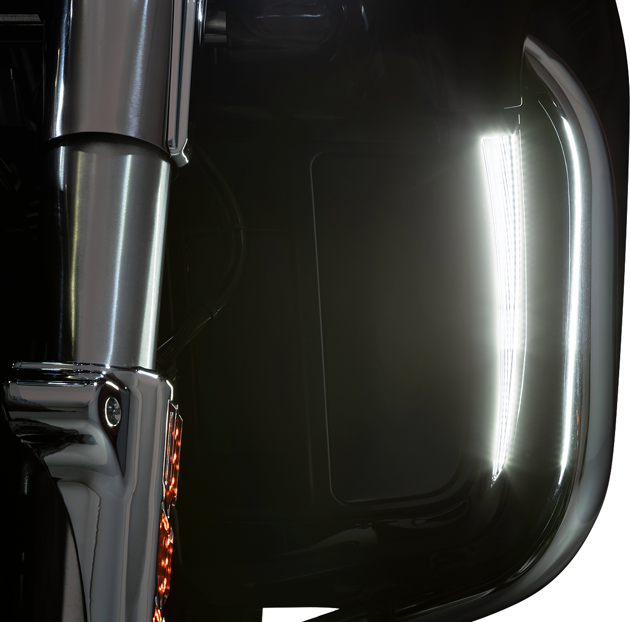 Fang® Lights for Black inférieur. Pour Harley Davidson