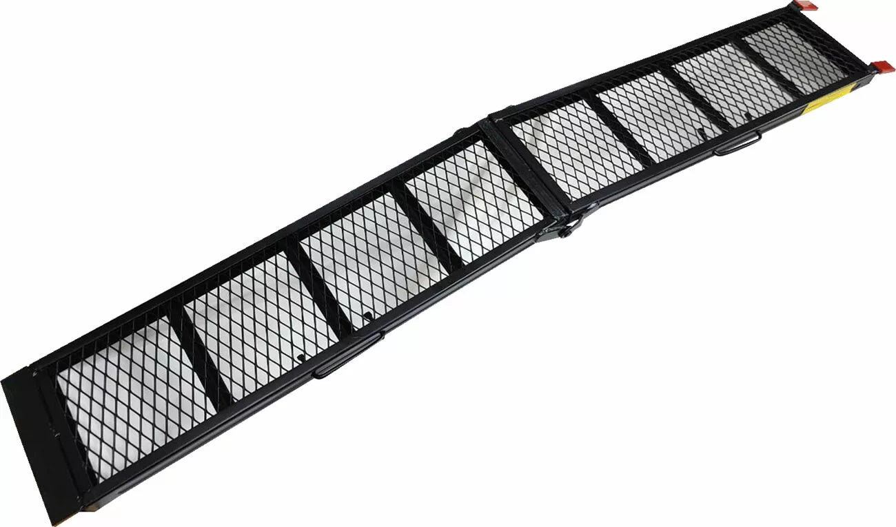 Klappbare Rampe für Motorräder im Zentrum