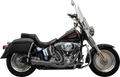 Ripper 2-in-1 Auspuffanlage Schwarz für Harley Davidson SFTL 89-17