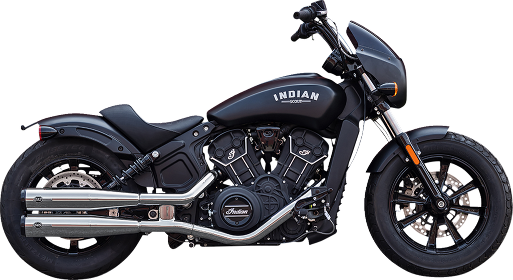 Silenciadores Slip-On Grand National Cromo Para Indian