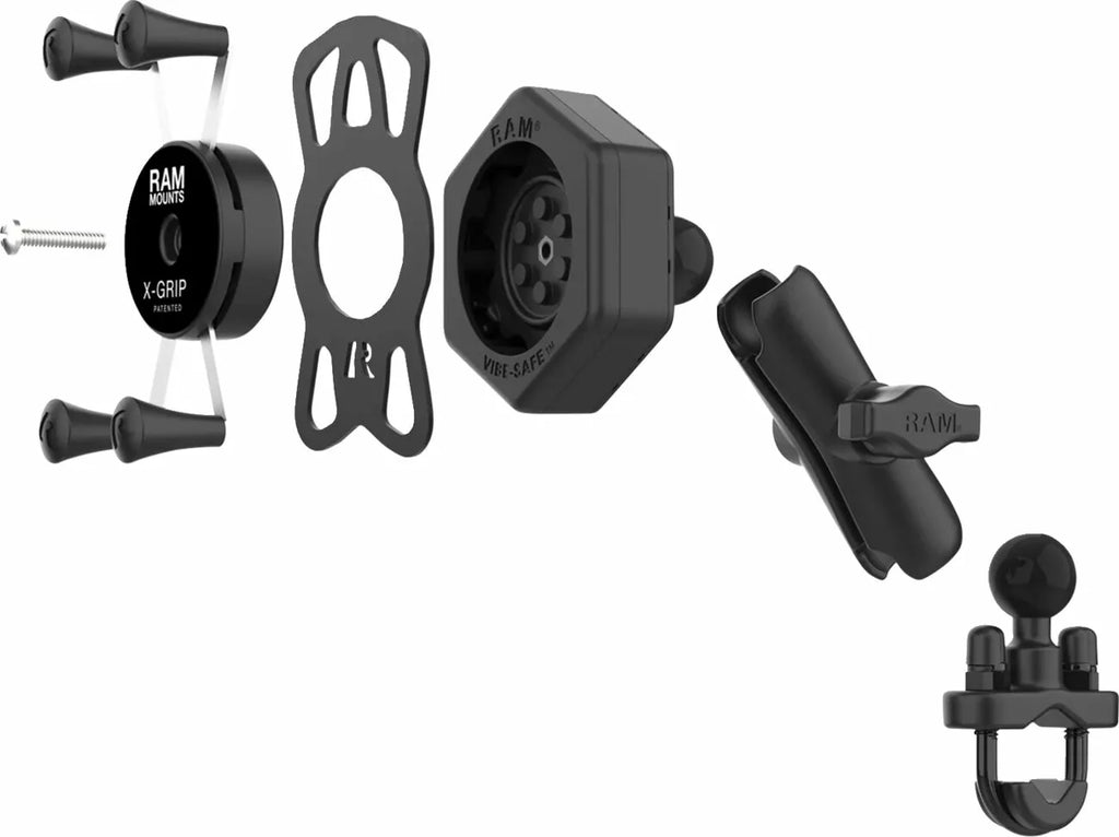 Ram® X-Grip® Kits mit Vibe-Safe™ und U-Bolzen-Basis für Harley Davidson