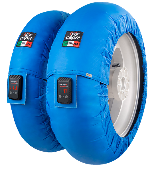 Calentador De Neumático Superbike Suprema Vision M/XXL Azul