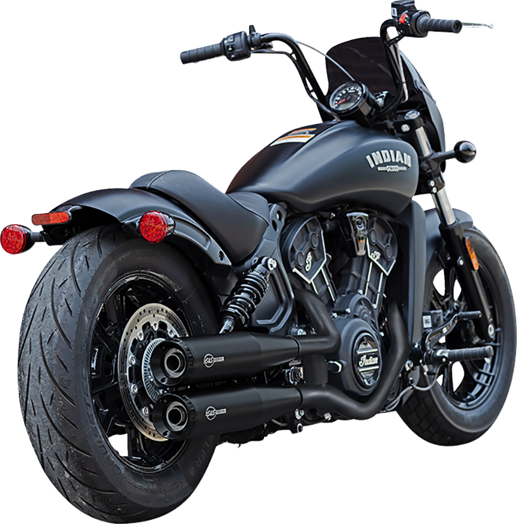 Silenciadores Slip-On Grand National Guardián Negro Para Indian