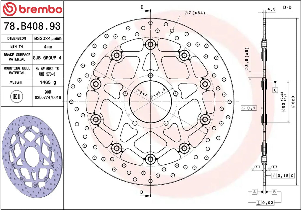 Brake disc Serie Oro Prime Line for MV Agusta