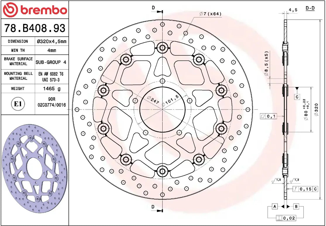 Brake disc Serie Oro Prime Line for MV Agusta