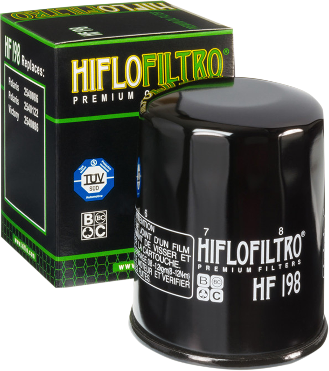 Filtro Aceite Para Polaris VIctory Indian 2540086 2540122 2540006 2540122 Hiflofiltro HF198
