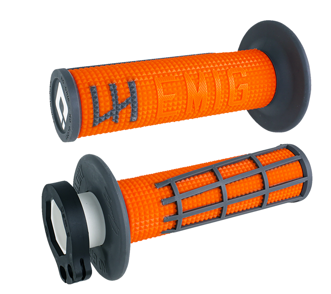 Puños Emig 2.0 Racing V2 Lock-On Naranja/ Grafito