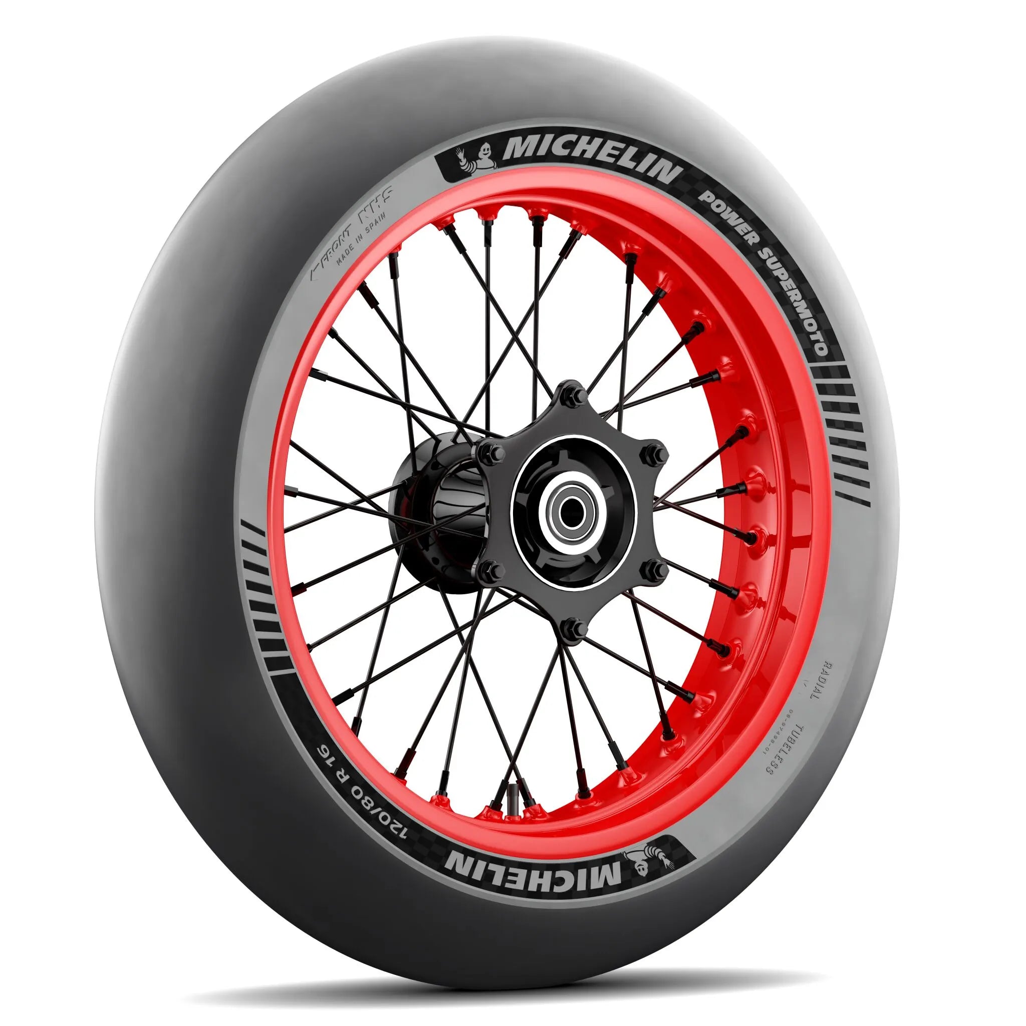 Front Tire Power Supermoto 120/75 R 16.5 M/C Medium