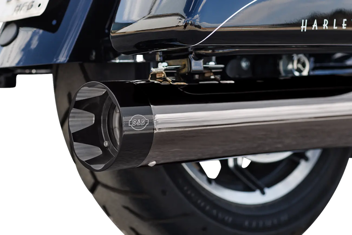 Sidewinder® 2-in-1 Chrome Lava Exhaust System for Harley Davidson M8