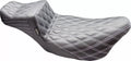 Titanium-Threaded Double Diamond Daddy Long Legs Tailwhip Seat for Harley-Davidson