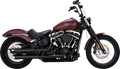 Silenciadores Deslizables Twin Slash De 3" Negros Para Harley Davidson