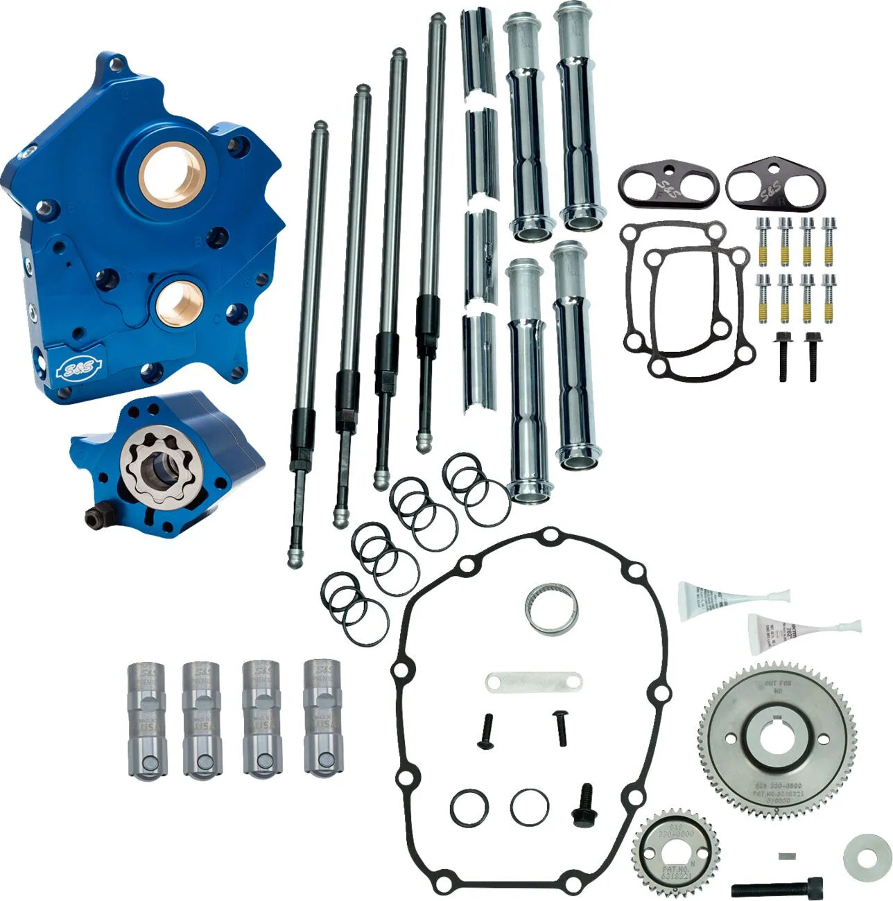 Kit de caja de levas sin levas para transmisión por engranajes M8 CAM CHEST Kit CHRM PUSH TUBES NO CAMS