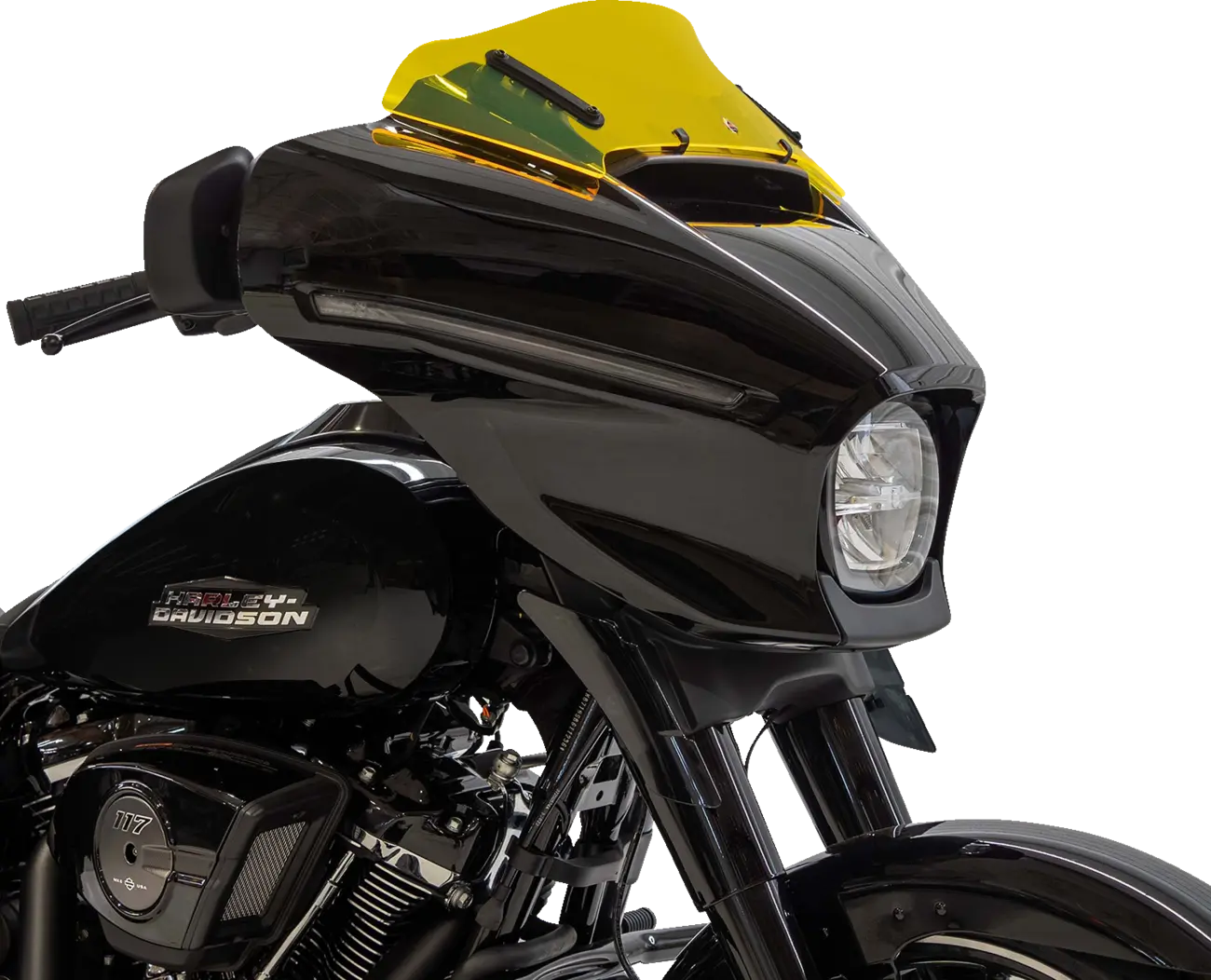 Kolor Flare™ Ice Yellow Windschutzscheibe für Harley Davidson