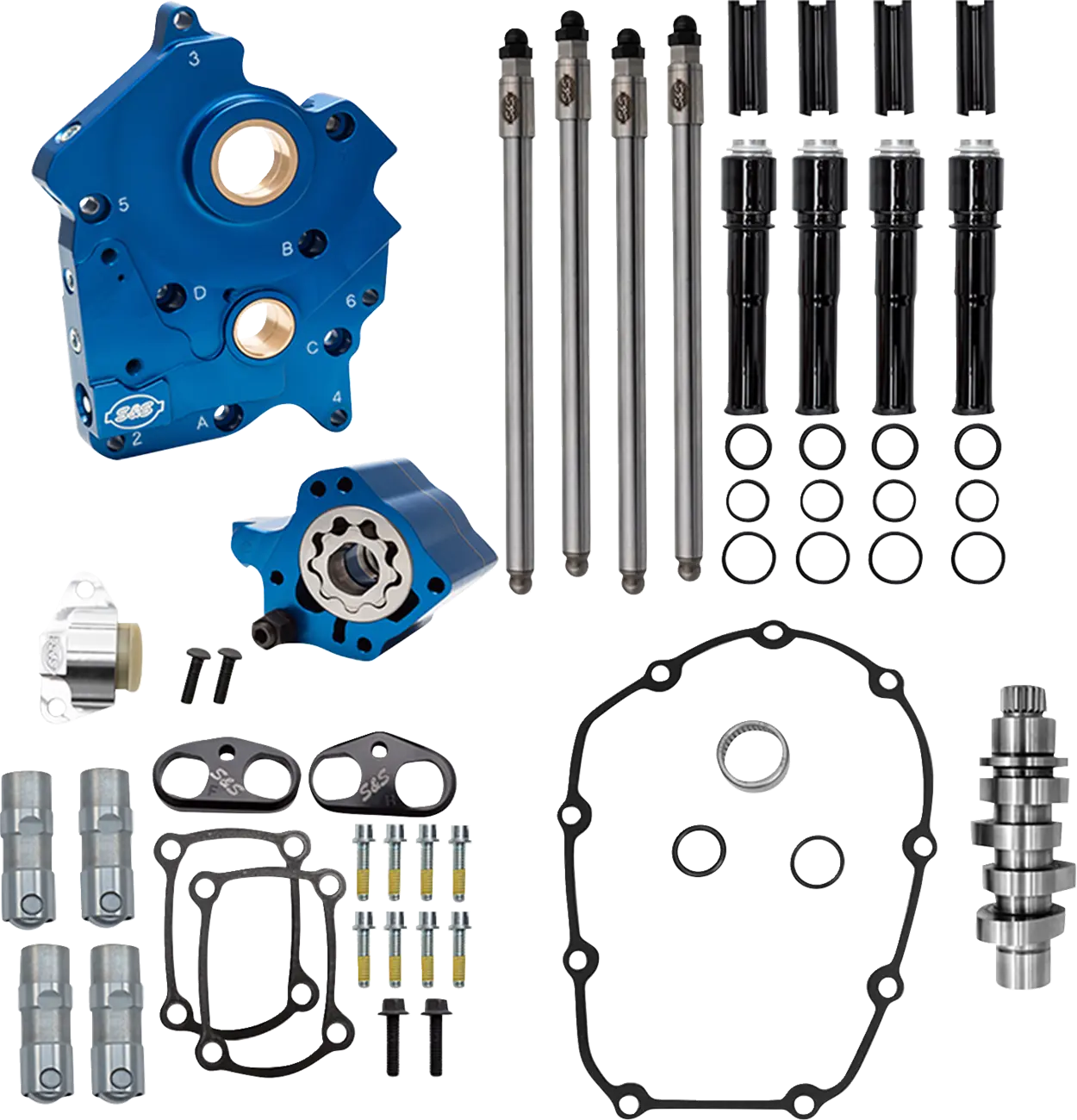Kit de caja de levas para M8 CAM CHEST Kit BLK PUSH TUBES