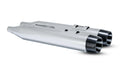 Blackbird 450 Chrome Slip-On Mufflers for Harley Davidson