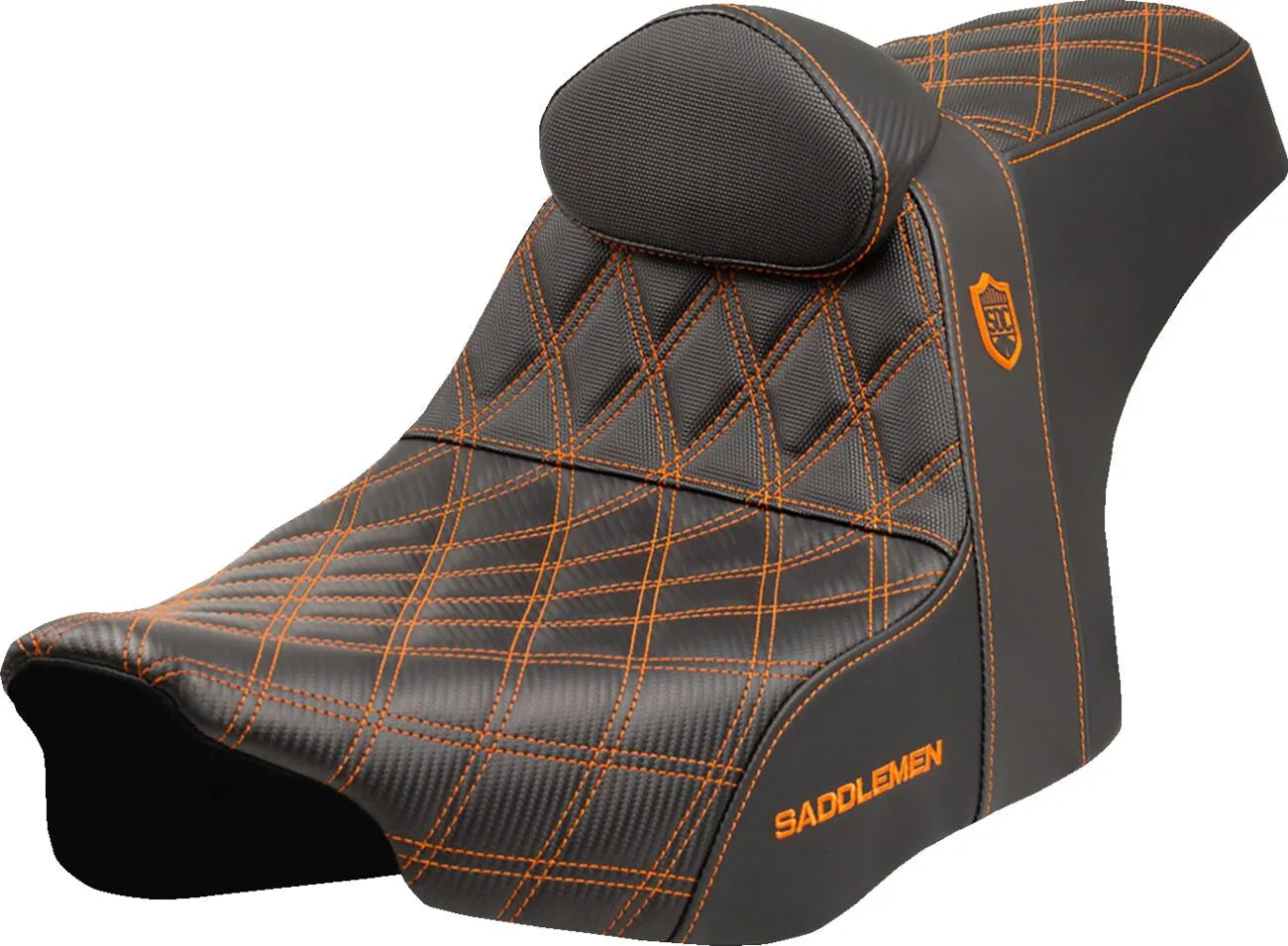 Performance Grip SDC Pro Series Seat Orange For Harley Davidson