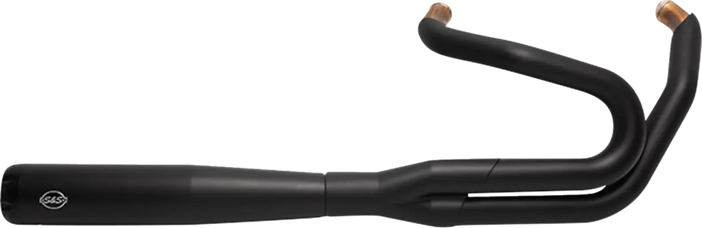 Sistema de escape negro 2 en 1 Super Street para Harley Davidson