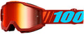 100% MX Cross Enduro Goggles The Accuri Dauphine Red Mirror