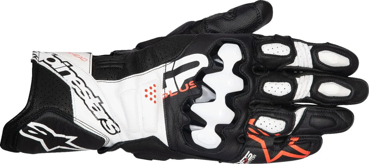 Guantes moto homologados de cuero GP Plus R V3  GP+ R V3 LTHRBK/WT/RD 2X