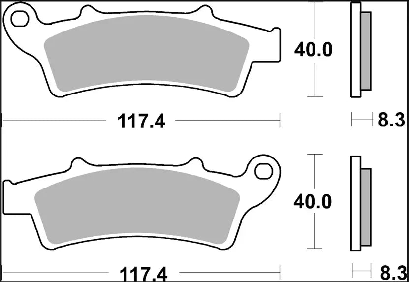Ceramic brake pad for Aprilia, Kymco, Malaguti, Piaggio
