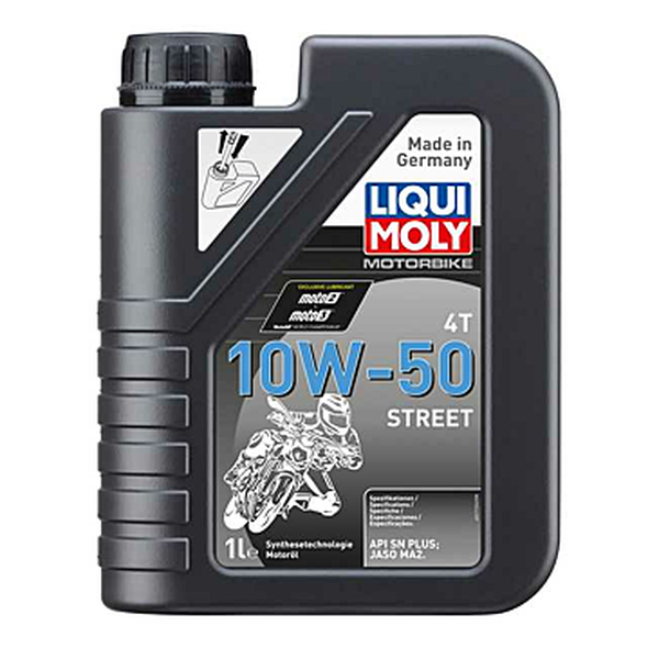 Aceite De Motor 4T 10W-50 Totalmente Sintético Street 1L