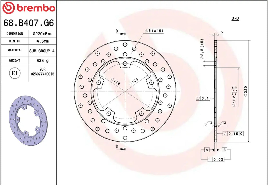 Brake Disc Oro Prime Line for BMW