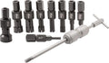 Blind bearing puller kit with slide hammer