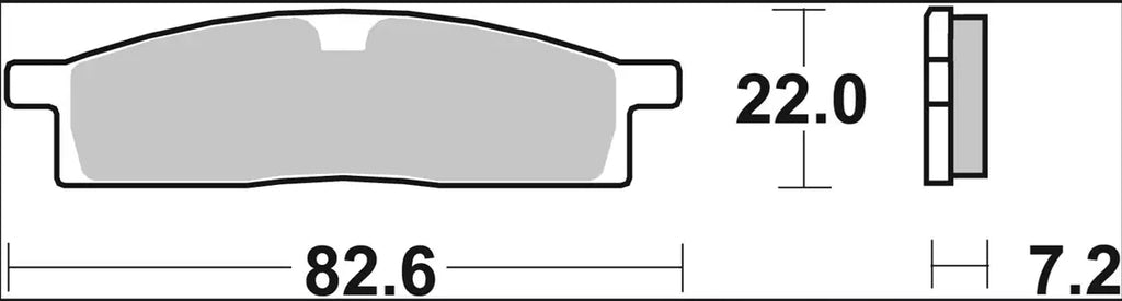 Pastilla de freno sinterizada SX para Yamaha