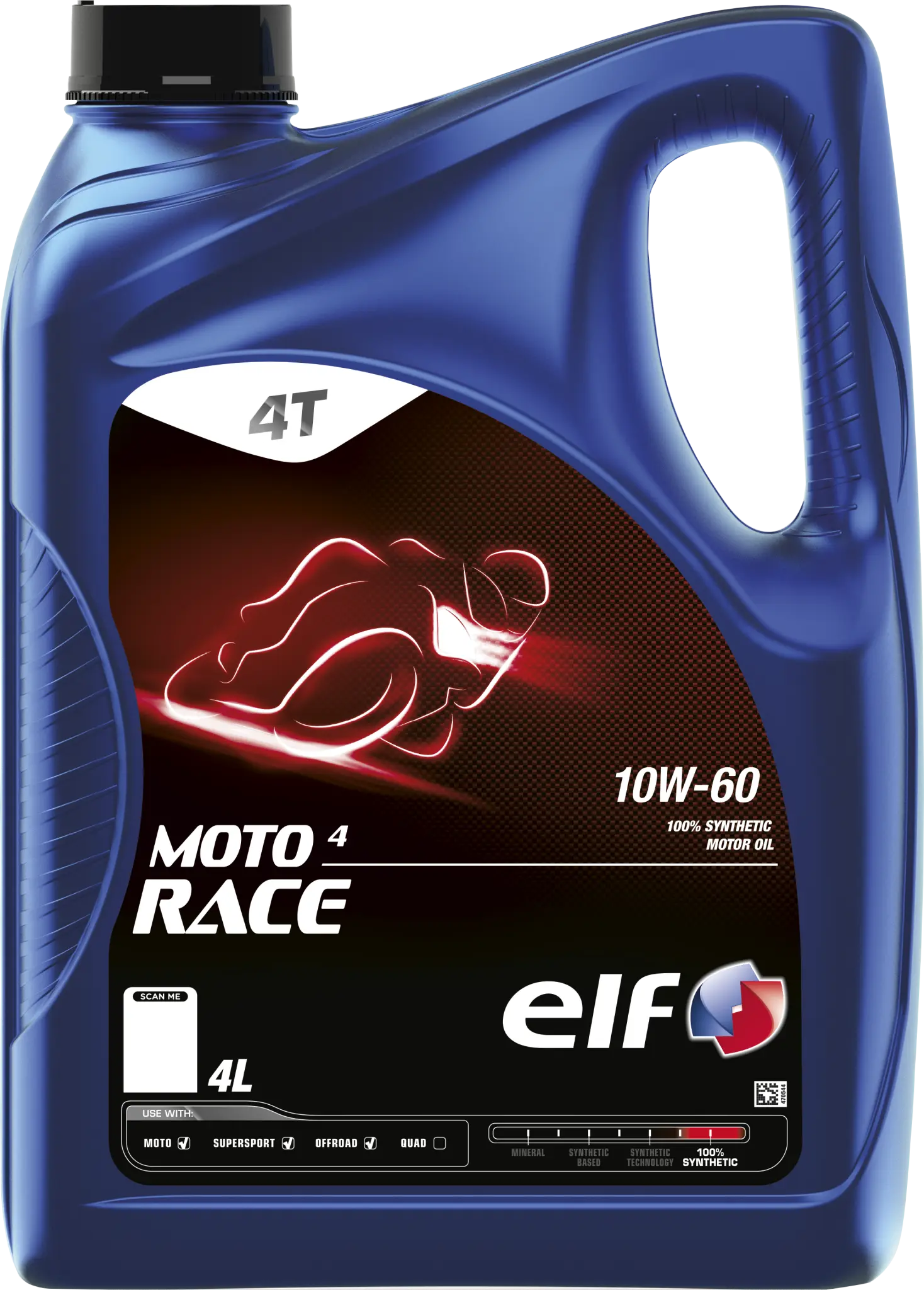 Aceite Motor Para Moto 4 Race 10W60 Syn 4L
