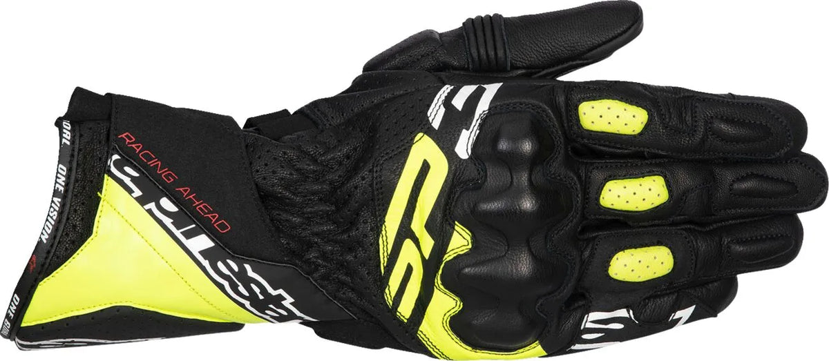 Guantes moto homologados SP-3  SP-3 BLK/FLUO YEL/WHT 2X