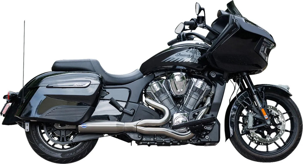 Escape 2 En 1 Qualifier Acero Inoxidable Cepillado Para Indian