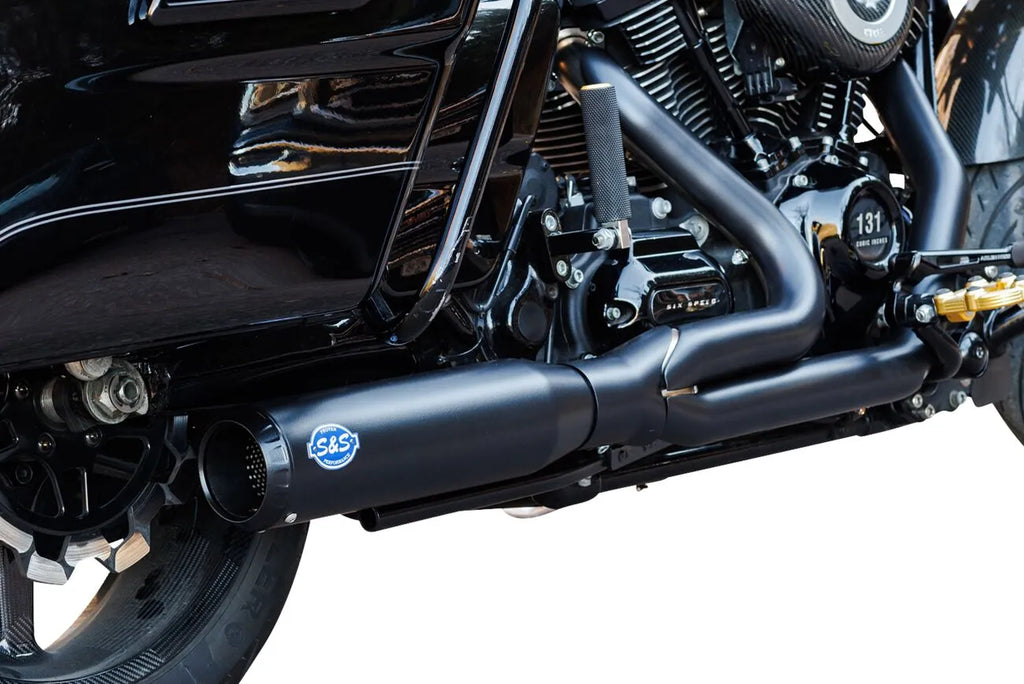 2-in-1 Qualifier Guardian Black Auspuff für Harley Davidson