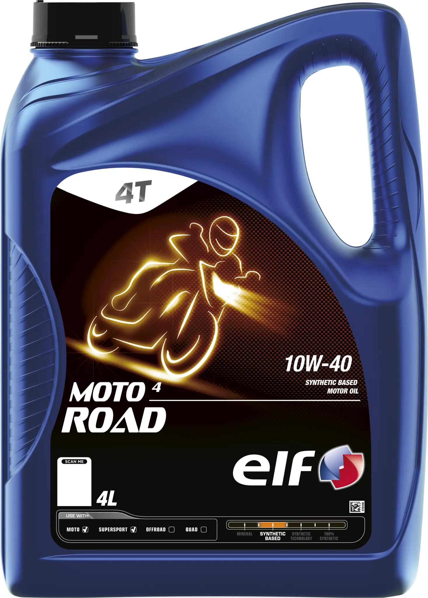 Aceite Motor Para Moto 4 Road 10W40 Syn 4L