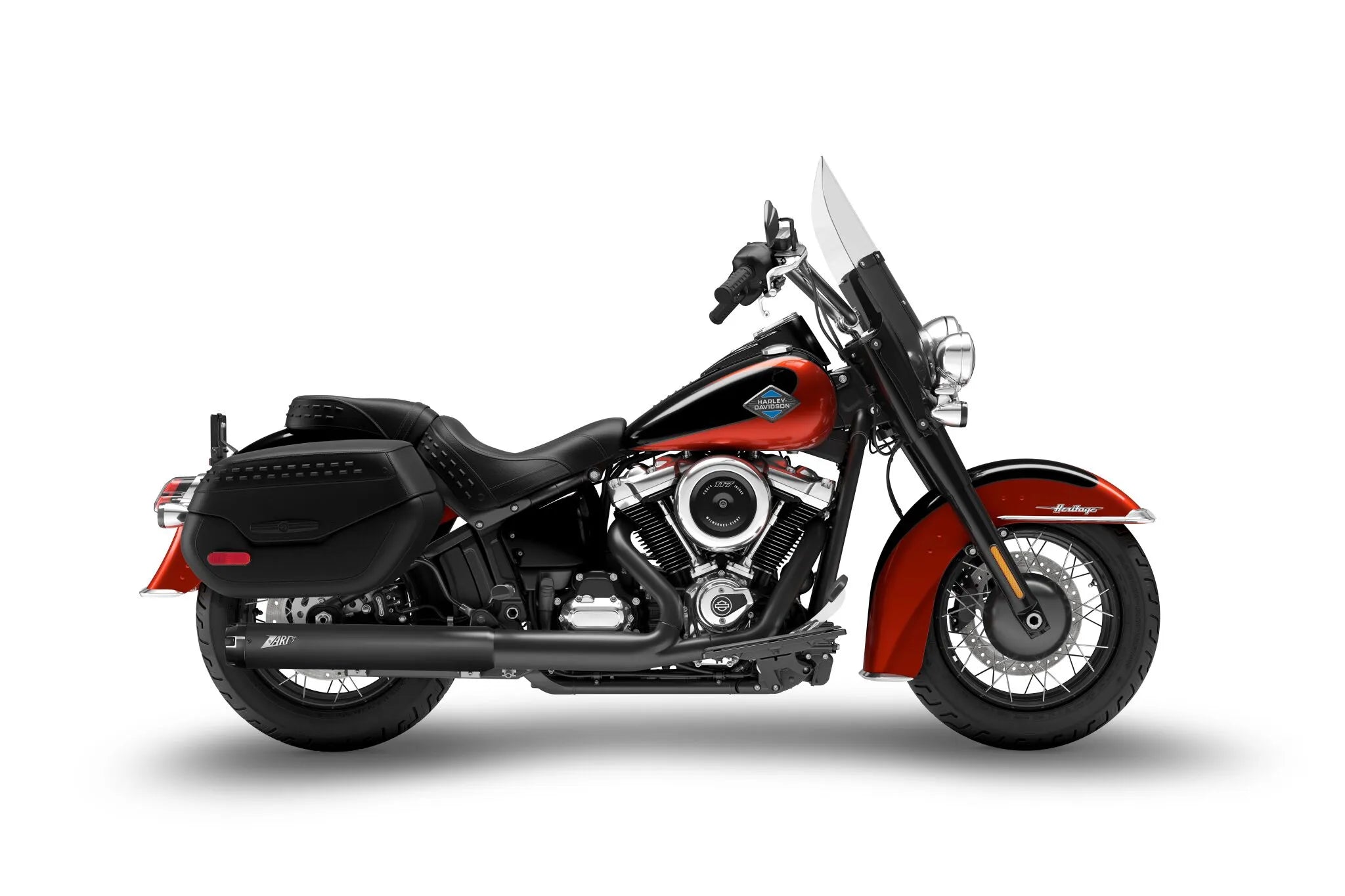 Silenciadores Slip-0n 4,5 Pulgadas Negros Para Harley Davidson-Softail