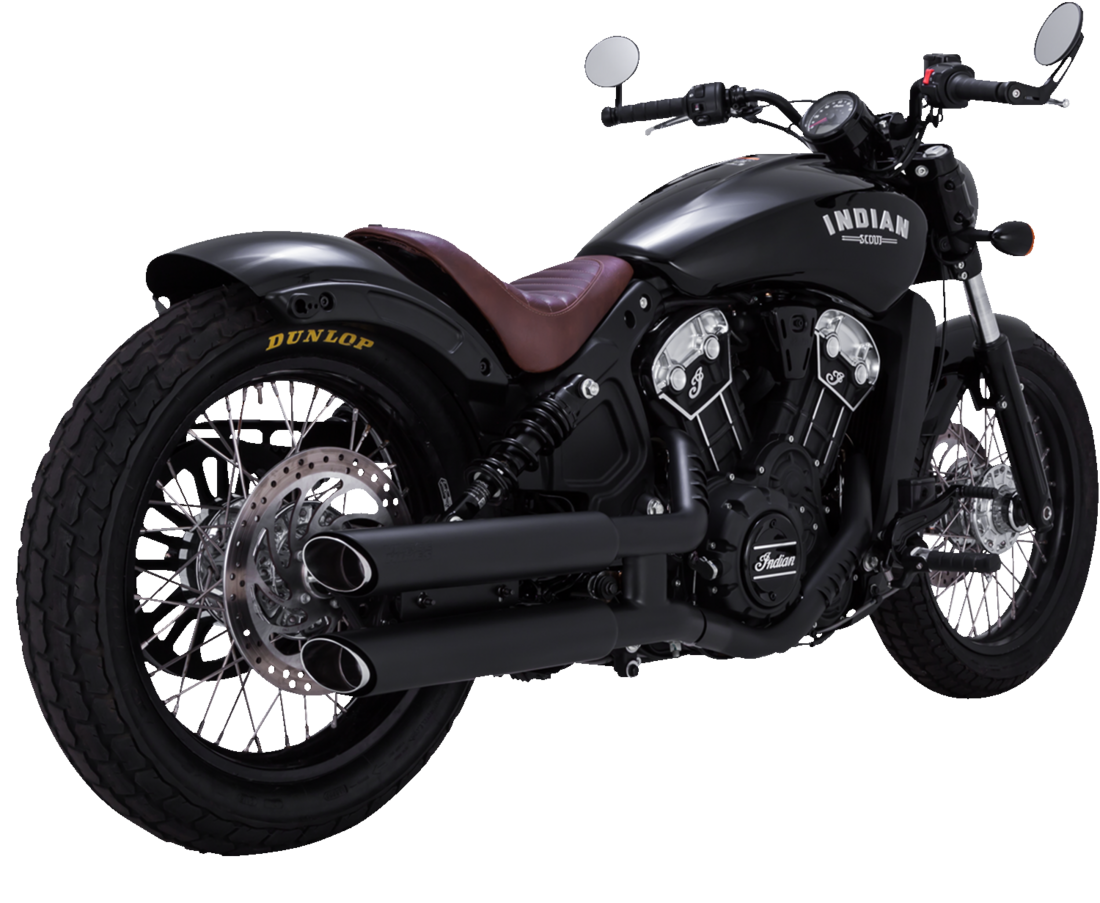 Escape Vance & Hines Twin Slash 3" Slip-Ons Negro Para Indian Scout