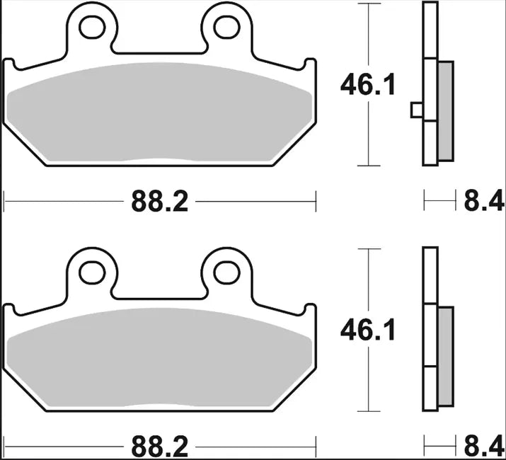 Ceramic brake pads for Suzuki