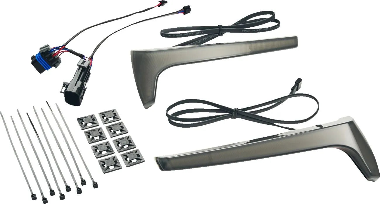 Luces para alforjas RydeCulture™ Bryant M1 lente ahumada para Indian