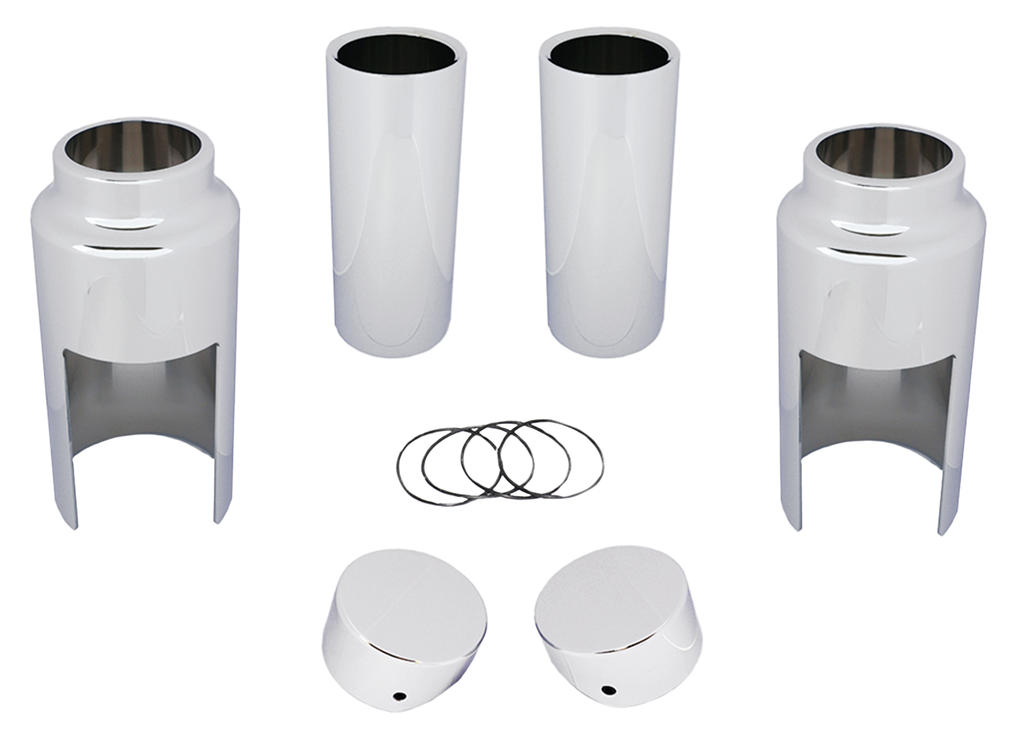 Fork Chrome Boot Kit For Harley Davidson Softail