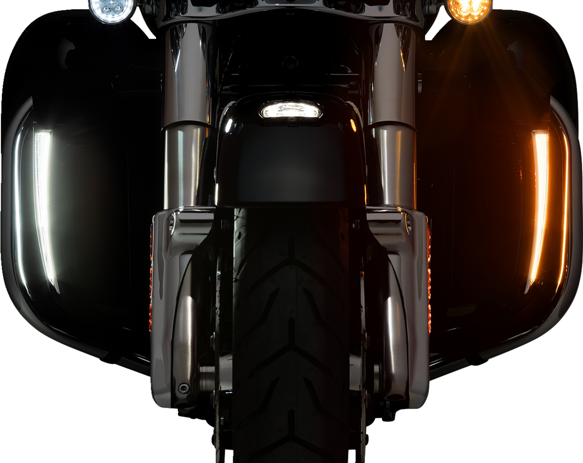 Fang® Lights for Lower Carenado Chrome for Harley Davidson