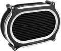 Schwarzer ovaler Stage II-Luftfilter für Harley Davidson